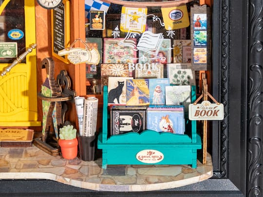 Rolife® Story Frames Old Times Bookstore Miniature Diorama Kit